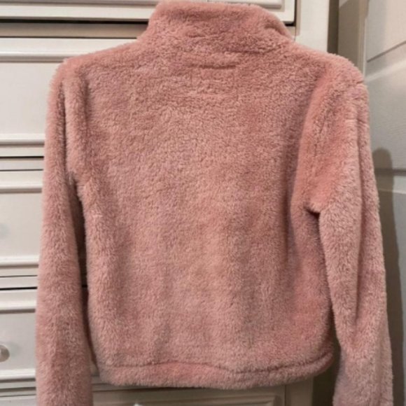 Aeropostale Pink Fleece Quarter Zip - Picture 2 of 3